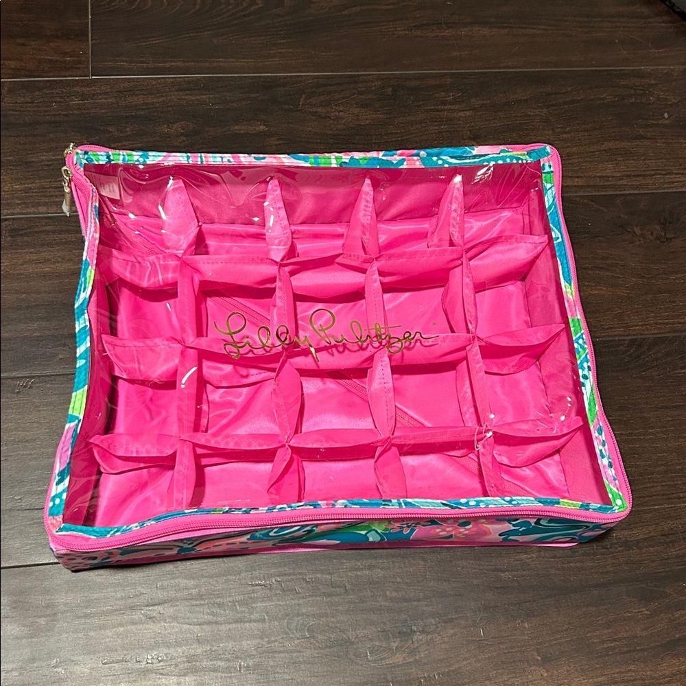Lilly Pulitzer ornament organizer